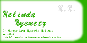 melinda nyemetz business card